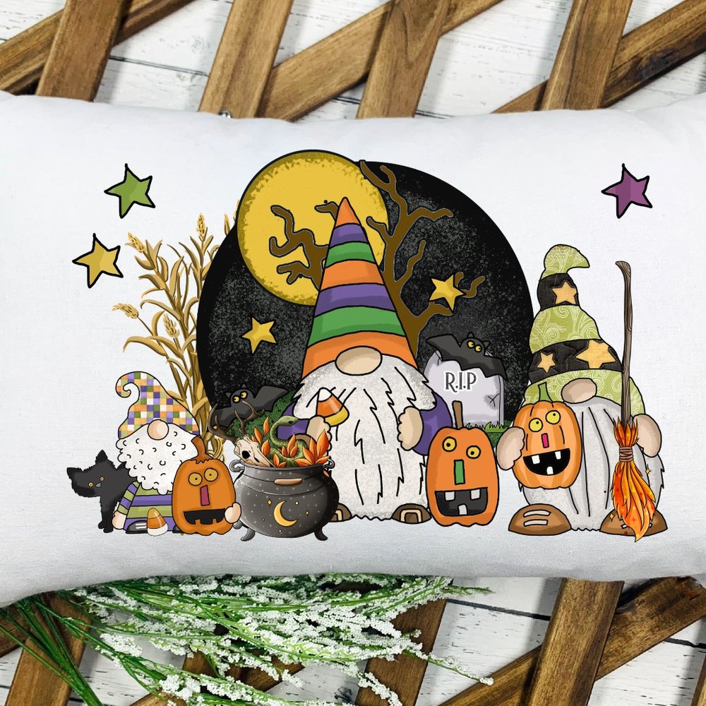 FALL and Halloween - Gnome Theme Pillow Case set of 2. - Picture 9 of 9